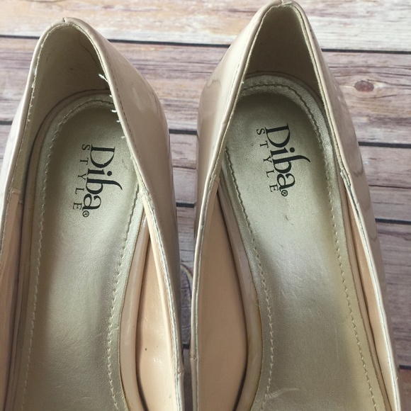 Nude Diba Peep Toe High Heel Shoe Size 9.5 - Picture 6 of 7